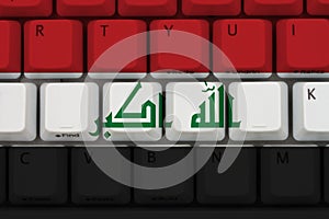 Internet access in Iraq with keyboard