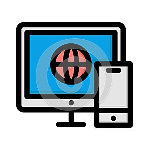 Internet access Isolated Vector icon which can easily modify or edit