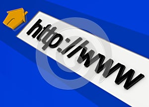 Internet address background