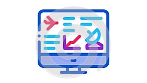 internet air navigation Icon Animation