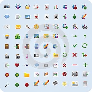 Internet and application icons