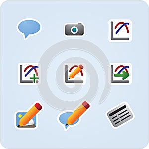 Internet and application icons