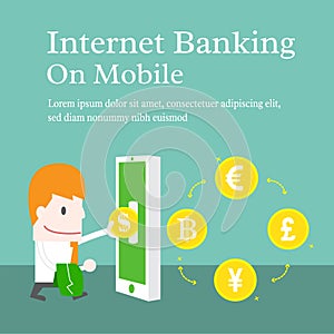Internet banking on mobile