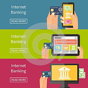 Internet banking, online purchasing and