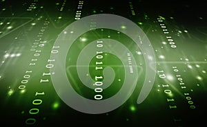 Digital Abstract technology background Internet binary data code computing or transmission process,