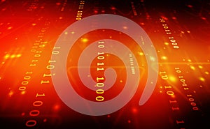 Digital Abstract technology background Internet binary data code computing or transmission process,Internet