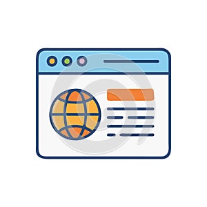 Internet Browser Icon for Web Access