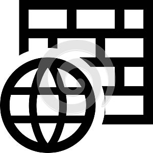 internet browsing computer mobile padlock key pin code firewall wall