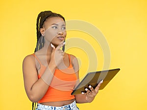 internet browsing digital network african woman