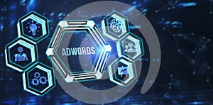 Internet, business, Technology and network concept.AdWords