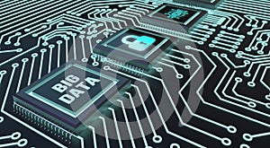 Internet, business, Technology and network concept.Big Data Internet Information