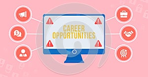 Internet, business, Technology and network concept. CAREER OPPORTUNITIES