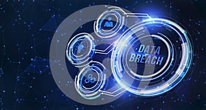 Internet, business, Technology and network concept. Data breach