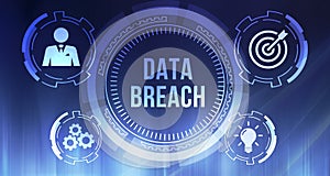 Internet, business, Technology and network concept. Data breach