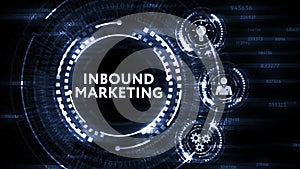 Internet, business, Technology and network concept. Inbound marketing