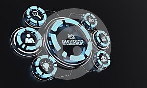 Internet, business, Technology and network concept. Risk Management and Assessment for Business Investment Concept