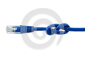 Internet cable with knot
