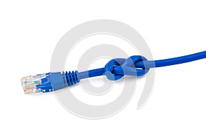 Internet cable with knot