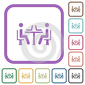 Internet cafe simple icons