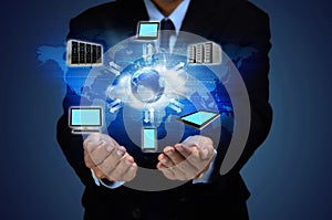 Internet Cloud Business Concept