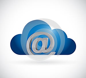 Internet cloud computing illustration design