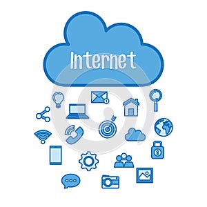 internet cloud computing media online digital technology