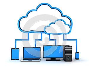 Internet cloud, concept