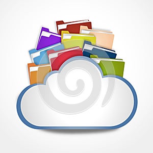 Internet cloud with files