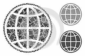 Internet Composition Icon of Raggy Pieces