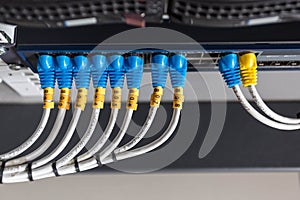 Internet Connected with LAN cables.