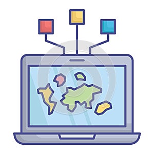 Internet connection Fill Vector icon which can easily modify or edit