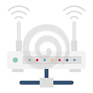 Internet connection Flat  Vector icon which can easily modify or edit photo