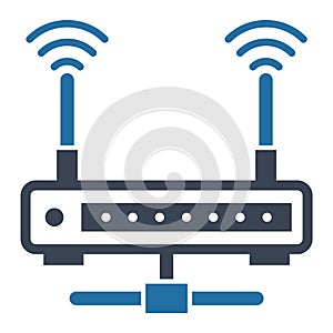 Internet connection Glyph Isolated Vector icon which can easily modify or edit photo
