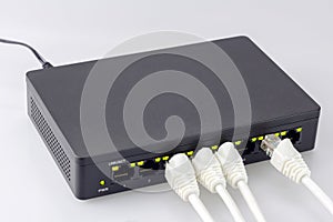 Internet connection hub switch and white lands usb