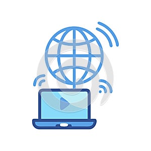 Internet Connection Icon for Networking photo