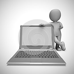 Internet connection means web accessibility and online connection - 3d illustration