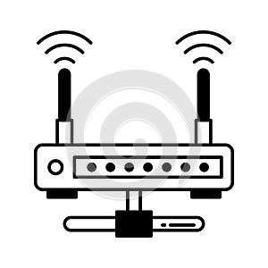 Internet connection Vector Icon which can easily modify or edit