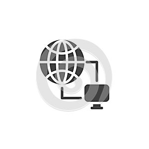 Internet Connectivity vector icon