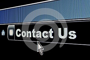 Internet Contact Us Concept