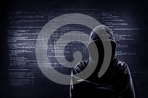 Internet crime concept.