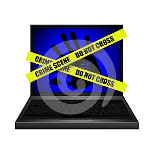 Red informática mundial delito escena 
