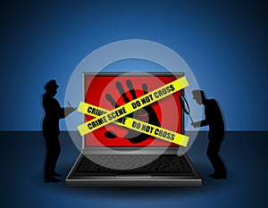 Celosvětová počítačová síť zločin scéna vyšetřovatelé 