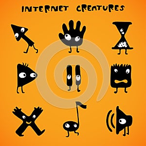 Internet cursors / creatures