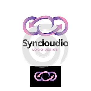 Sync logo Cloud sky clipart