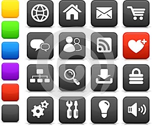 Internet design icon set