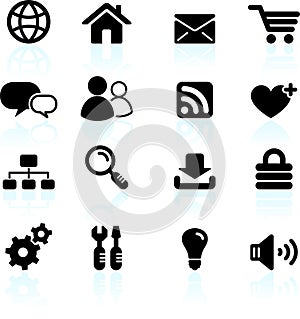 Internet design icon set
