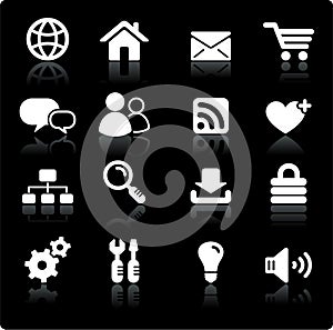 Internet design icon set
