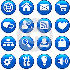 Internet design icon set