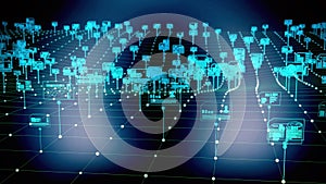 Internet digital data storage and management concept