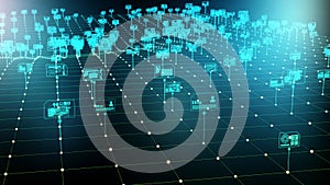 Internet digital data storage and management concept